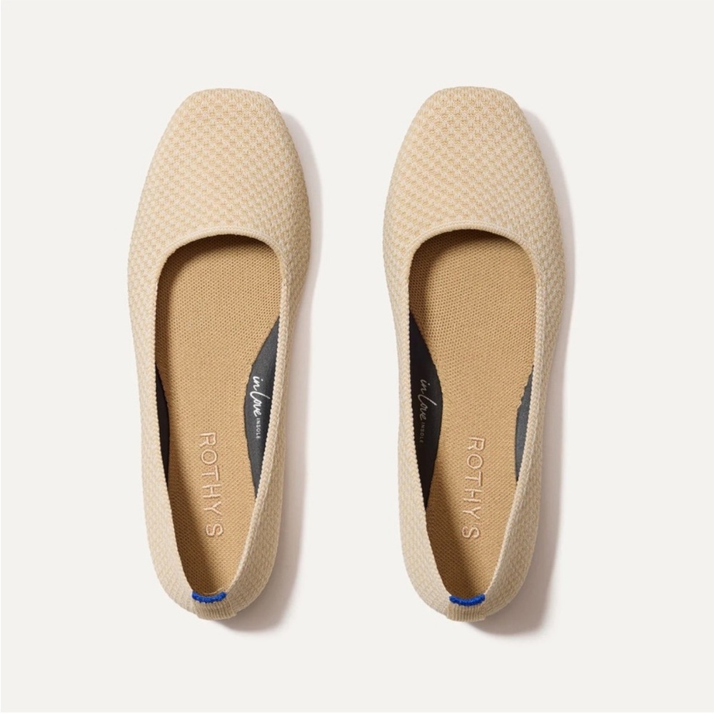 Rothy's The Max Square in Sandstone Micro Check size 12